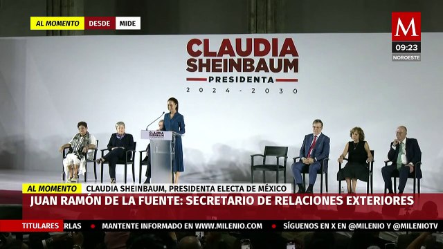 Claudia Sheinbaum presenta a su gabinete presidencial
