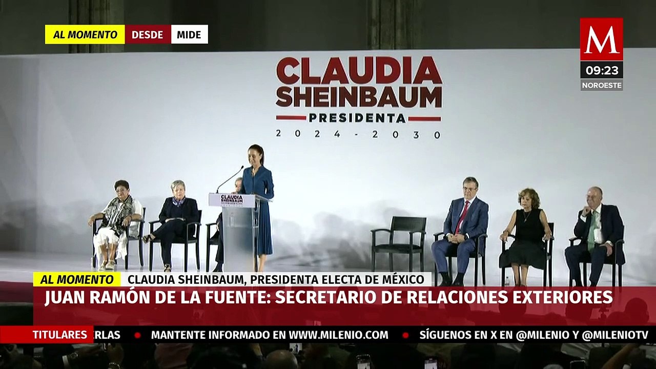 Claudia Sheinbaum presenta a su gabinete presidencial
