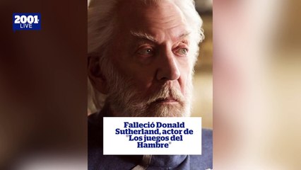 El actor canadiense Donald Sutherland, intérprete de filmes como ‘M*A*S*H’ y ‘Los juegos del Hambre’, falleció este #20Jun