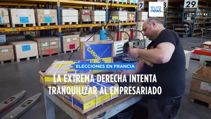 La extrema derecha intenta tranquilizar al empresariado francés
