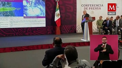 AMLO anuncia despliegue de las fuerzas armadas por la tormenta "Alberto"