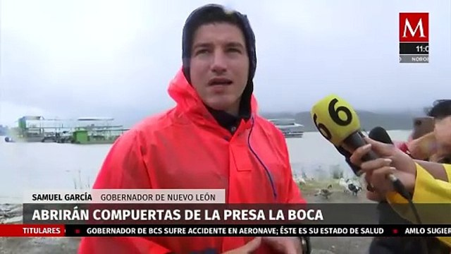 Samuel García confirma la apertura de compuertas en la Presa La Boca