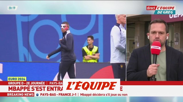 Kylian Mbappé s'est entraîné à part avant Pays-Bas - France - Euro 2024 - Bleus