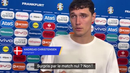 Danemark - Christensen pas du tout surpris par le nul face à l'Angleterre