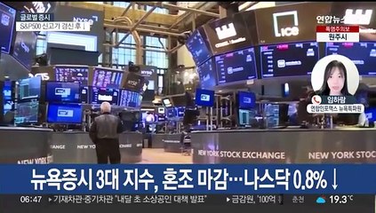 [글로벌증시] 뉴욕증시 3대 지수, 혼조 마감…엔비디아, 하루 만에 반락