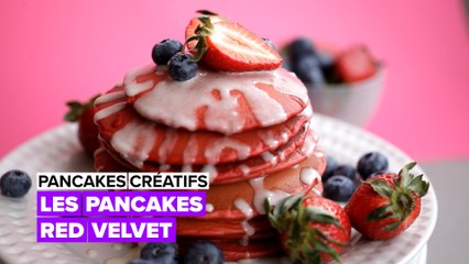 Pancakes originaux : recette de red velvet