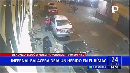 Sujeto desata infernal balacera en el Rímac: Una persona terminó herida