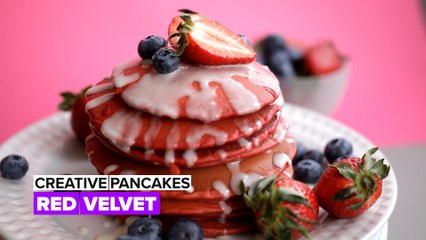 Unique pancakes: Pink bliss