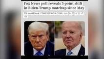 Fox News poll reveals 3-point shift in Biden-Trump matchup since May