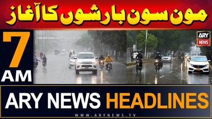 ARY News 7 AM Headlines | 21st June 2024 | Moon Soon Baarisho Ka Aaghaz