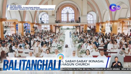 60 magkasintahan, sabay-sabay ikinasal sa San Juan De Sahagun Church | Balitanghali
