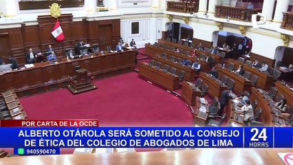 Alberto Otárola: Colegio de Abogados de Lima podría sancionarlo por ocultar carta de la OCDE
