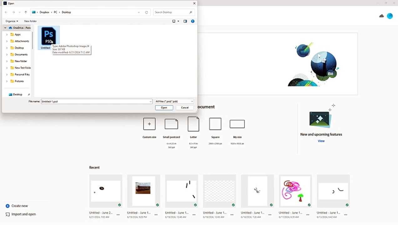 Adobe Fresco Course Section 45 Importing Photoshop Files