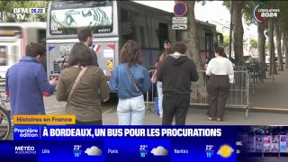 Législatives: à Bordeaux, un bus de la police nationale réaménagé en bureau d'enregistrement des procurations