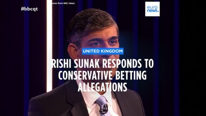 British Prime Minister Rishi Sunak responds to Conservative election date betting accusations