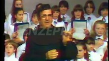 Padre Ugolino presenta i tecnici e le attrezzature di Canale 48 - 1980