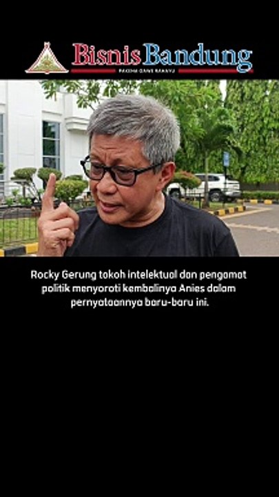 Rocky Gerung: Anies Baswedan Selalu Jadi Masalah & Batu Sandungan Jokowi
