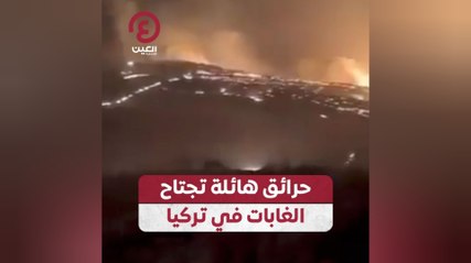 حرائق هائلة تجتاح الغابات في تركيا