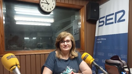 Virtu y Maria Luisa García, de AFIVIC, en Radio Villena SER