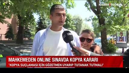 Mahkemeden online sınavda kopya kararı