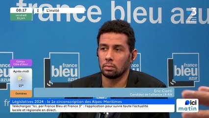 Législatives : Éric Ciotti invité de France Bleu Azur