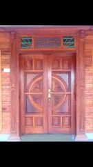 Modern wooden door design. Unique door design