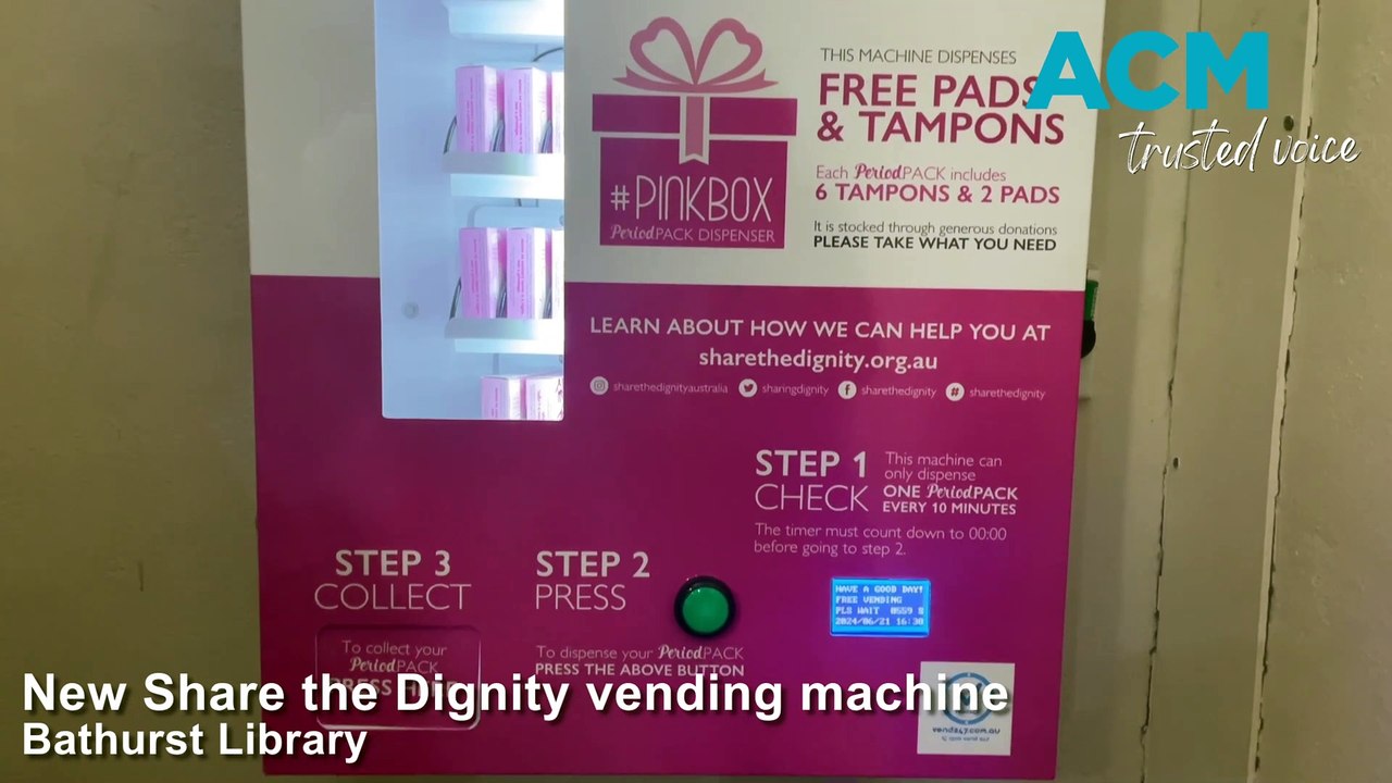 Share the Dignity vending machine