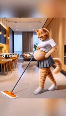 Pregnent Ai Cat || ai cats videos