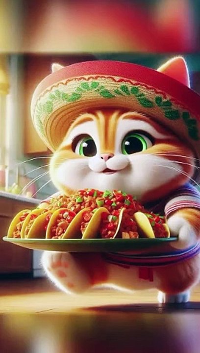  Grandma Cat's Food is TOO HOT To Handle! ️#funnycats #cartoon #comedy