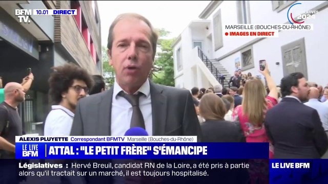 Législatives: Gabriel Attal galvanise ses troupes à Marseille