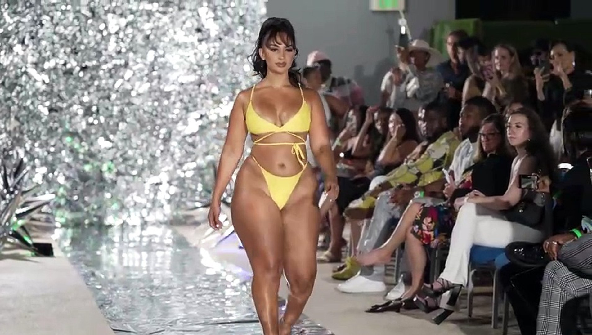 Camila Bernal in Bikini SLOW MOTION 4k _ Art Basel Miami _Fusion Fashion  Events 2023