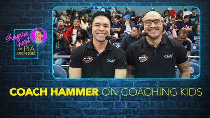 Coach Hammer sa pagiging coach sa mga bata | Surprise Guest with Pia Arcangel
