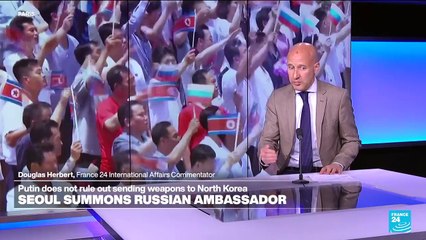 Seoul summons Russian ambassador as Putin does not rule out sending weapons to North Korea