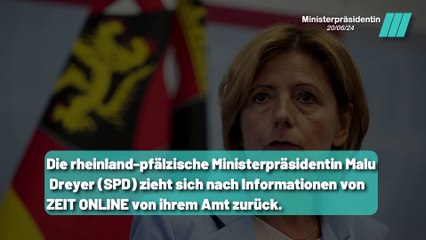 Rücktritt von Malu Dreyer für den 10. Juli angekündigt