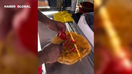 Balıkesir'de etsiz sokak lahmacunu satışı sosyal medyada gündem oldu