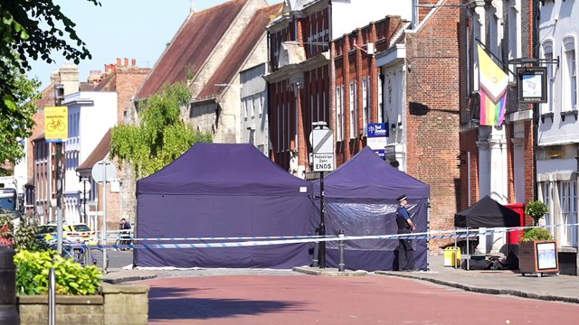 Chichester city centre road cordoned off following assault