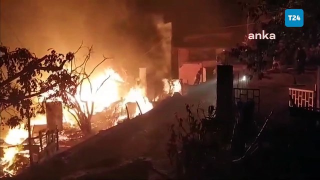 Sinop’ta çıkan yangında 2 ev, 2 ahır, 1 ambar ve 1 mobilya atölyesi kullanılamaz hale geldi