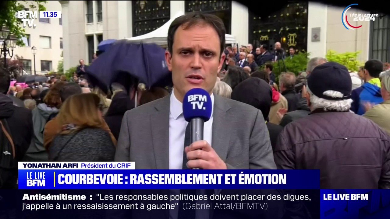 "Un cri de colère face à la montée de l'antisémitisme depuis le 7 octobre": Yonathan Arfi, président du Crif, rend hommage à la jeune fille de 12 ans, violée à Courbevoie