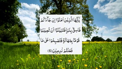 SURAH AL HUJURAT AYAT 06