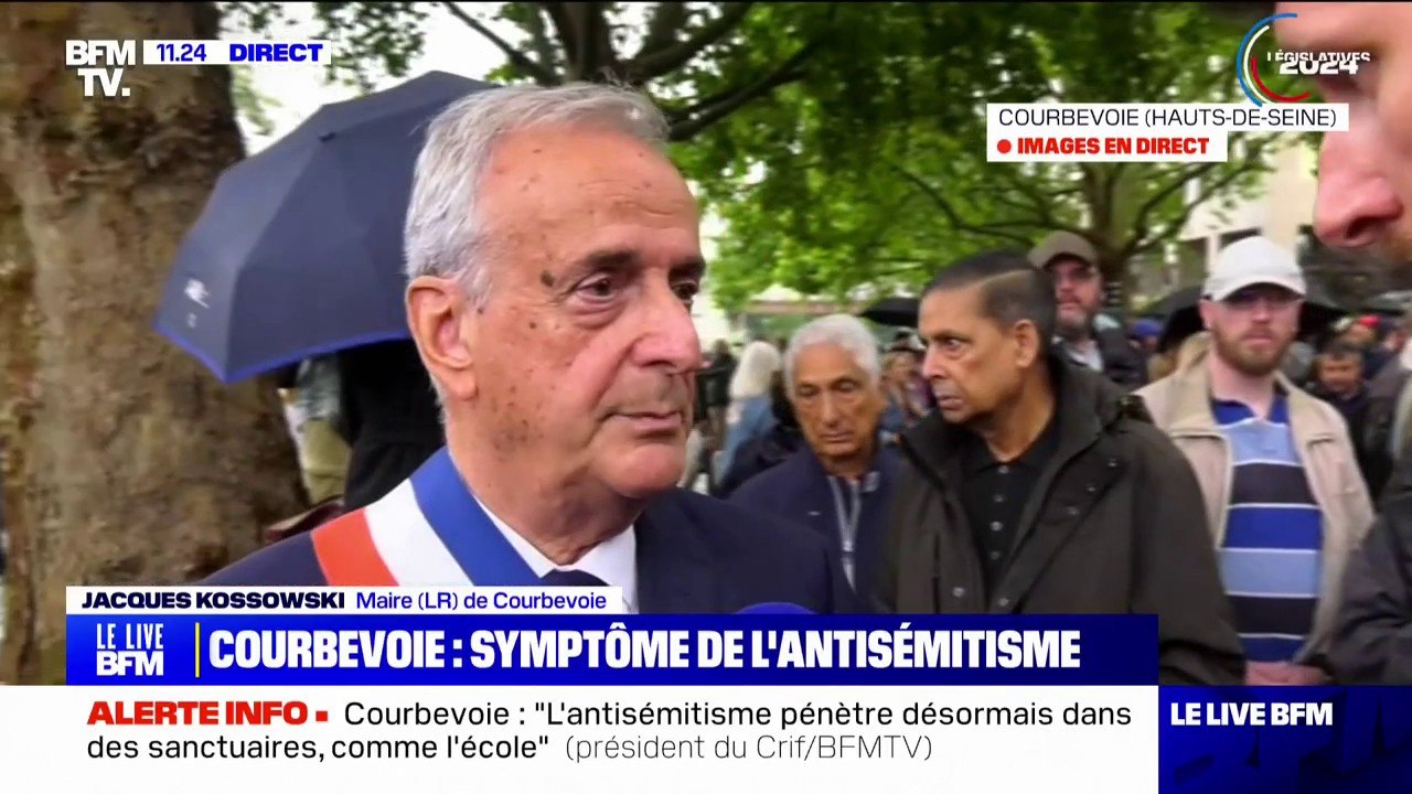 "On ne peut pas dire qu'il y a ait une montée de l'insécurité à Courbevoie", selon son maire Jacques Kossowski