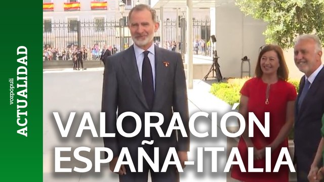 La improvisada valoración del Rey Felipe del España-Italia de la Eurocopa