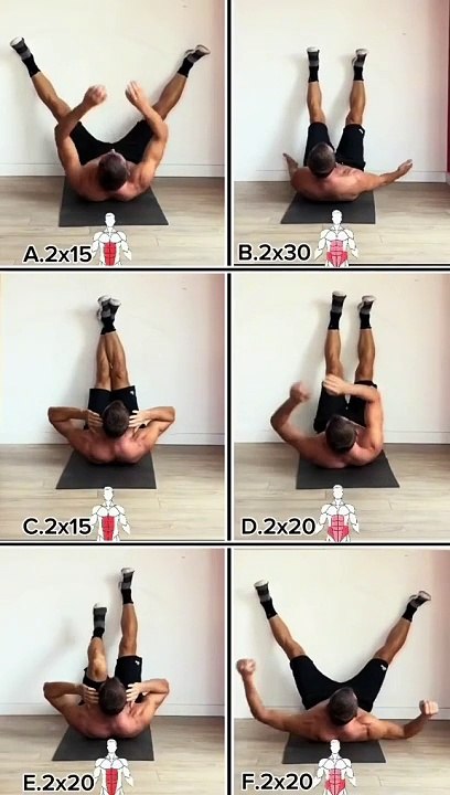 Core exercises focus on strengthening