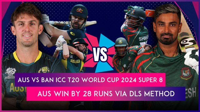 AUS vs BAN ICC T20 World Cup 2024 Super 8 Stat Highlights: Australia Beat Bangladesh By 28 Runs