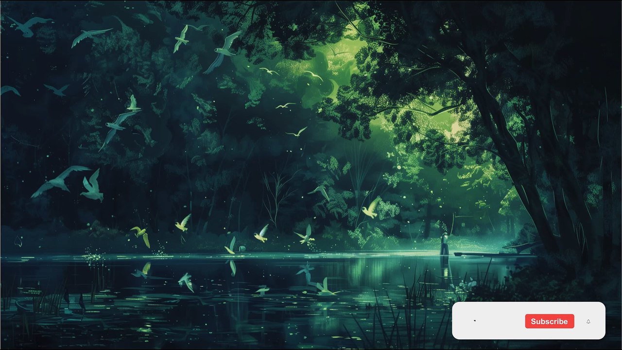 A lake hidden in the forest Relaxing Music
