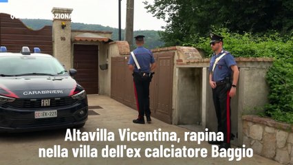 Altavilla Vicentina, rapina nella villa dell'ex calciatore Baggio