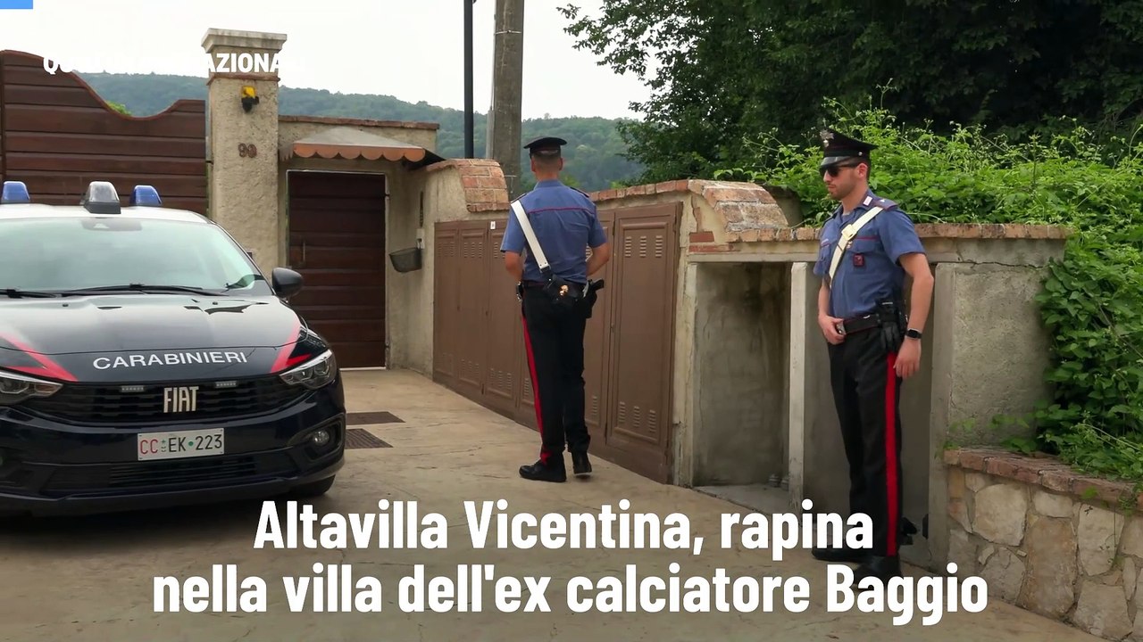 Altavilla Vicentina, rapina nella villa dell'ex calciatore Baggio