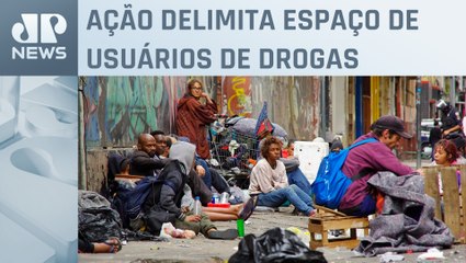 Prefeitura e governo de SP instalam grades na Cracolândia