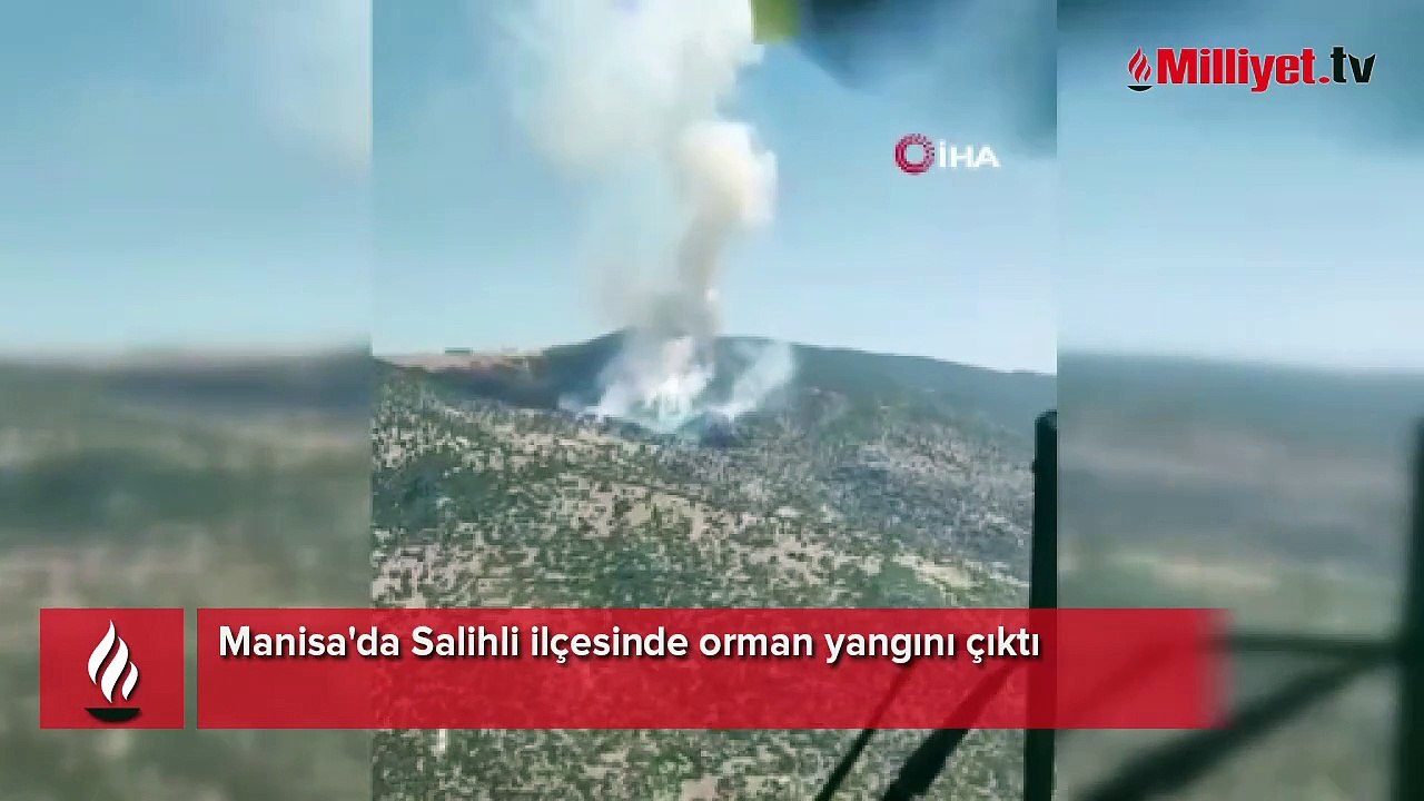 Manisa'da orman yangını! Ekiplerin müdahalesi sürüyor