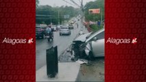 Acidente na Avenida Leste-Oeste deixa criança ferida e trânsito lento em Maceió