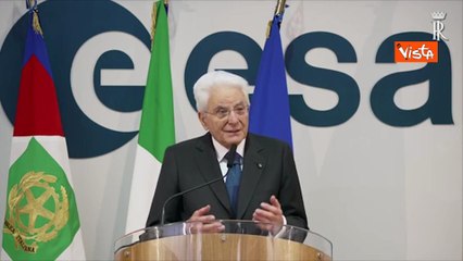 Mattarella: "Spazio rimanga un luogo comune dell'umanit?"